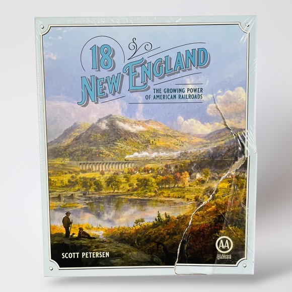 18 New England Board Game All Aboard Games Scott Petersen Railroad Train - Picture 1 of 10